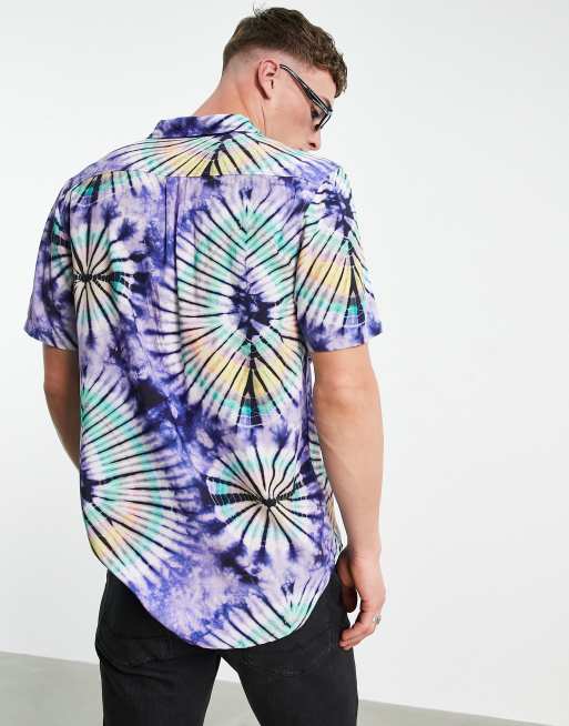 Vans purple sale tie dye shirt