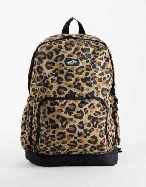 Vans New Skool backpack in leopard