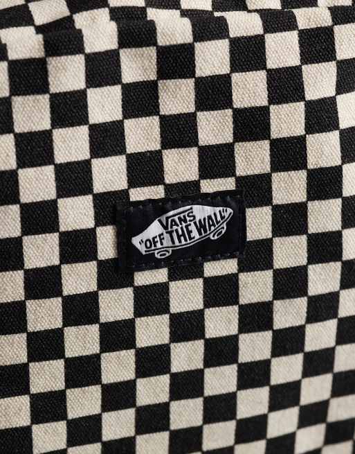 Vans New Skool rugzak met schaakbordprint in wit en zwart, 3 van 5