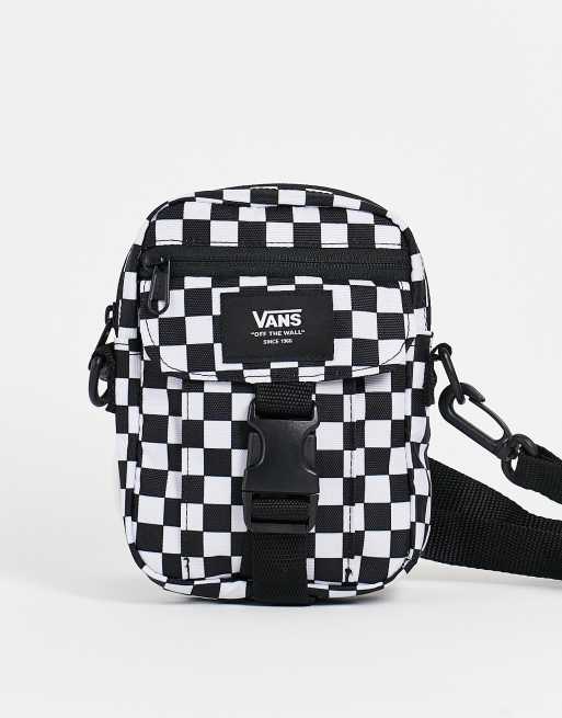 Vans New Varsity flight bag in black/white checkerboard | ASOS