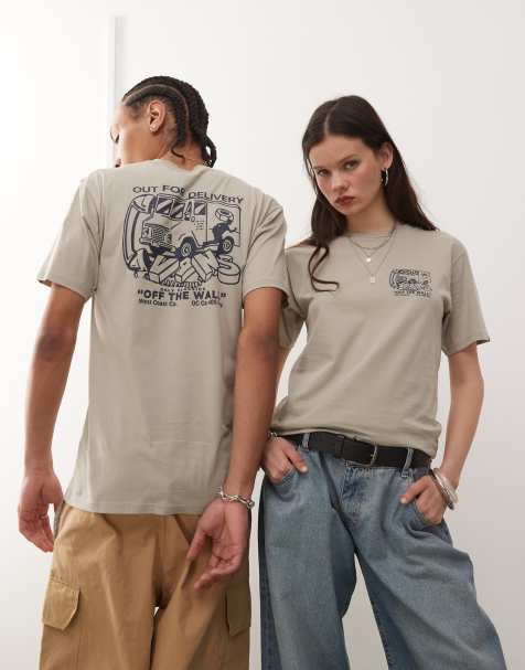 Vans next stop graphic back print t-shirt in grey - view 1