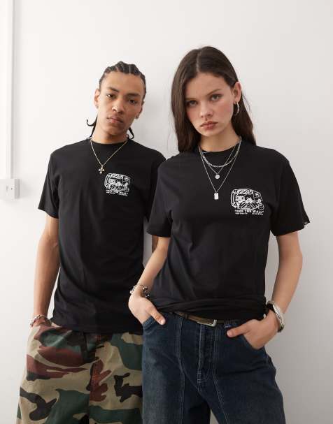 Vans - Next Stop - Sort T-shirt med grafisk print på ryggen - view 1