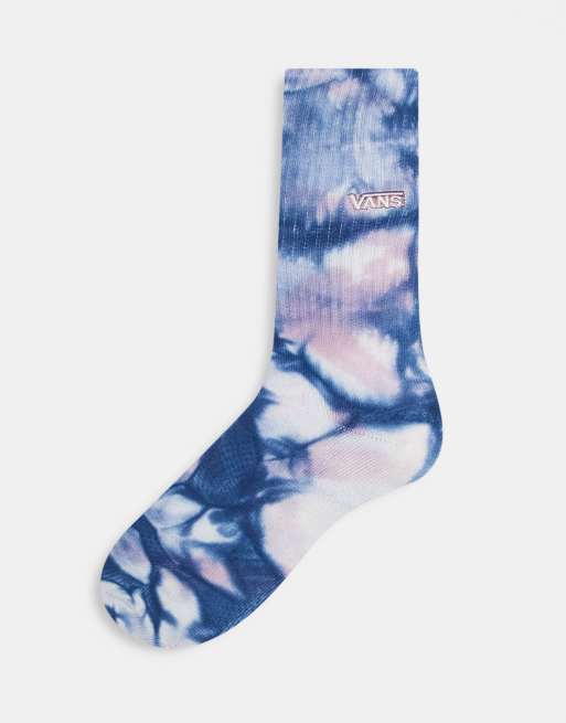 Vans – Novelty – Niebieskie skarpetki z efektem tie-dye