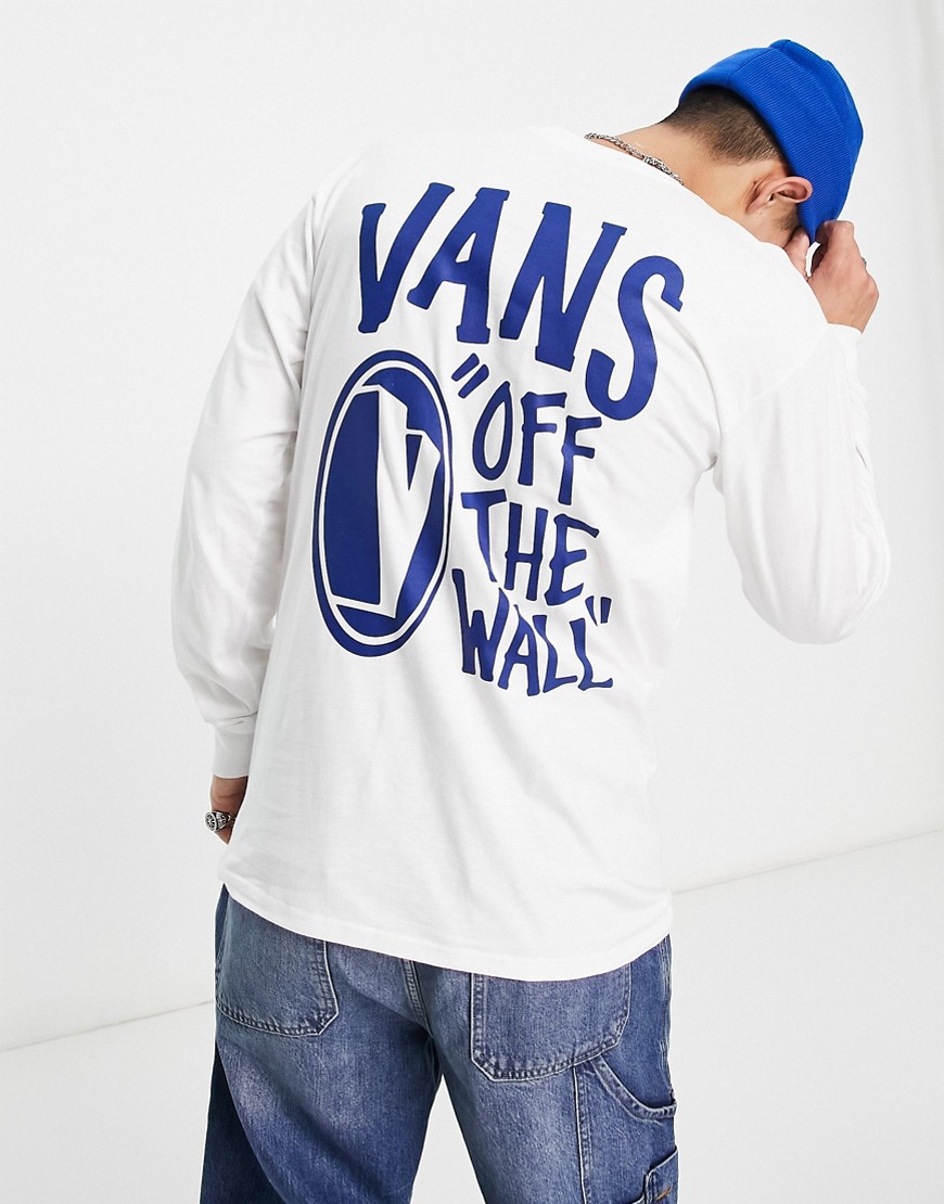 Vans 'Off The Wall' back print t-shirt in white