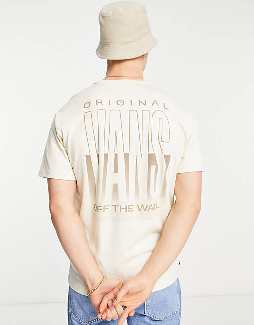 Vans Off The Wall Classic Graphic t-shirt in beige