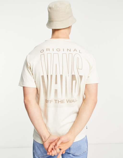 Vans Off The Wall Classic Graphic t shirt in beige