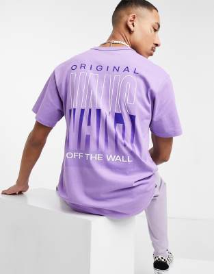 Vans Off The Wall Classic Graphic t shirt in purple