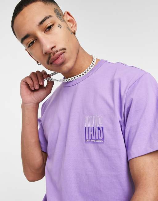 jeg er træt Validering Troubled Vans – Off The Wall Classic – T-Shirt in Lila mit Aufdruck | ASOS