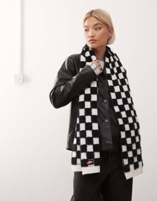 Vans - Off The Wall - Écharpe à carreaux - Noir et blanc