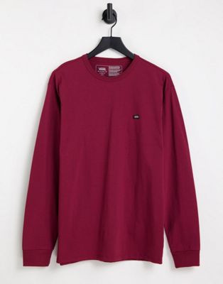 Vans Off The Wall long sleeve t-shirt in red