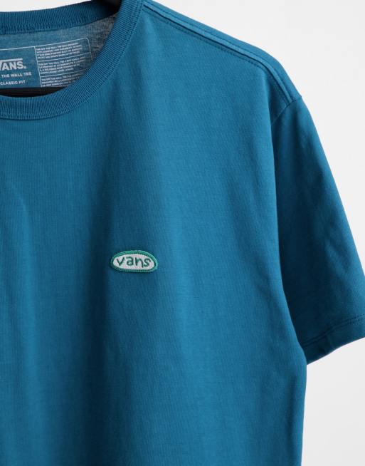 Vans Off The Wall T Shirt in Korallenblau ASOS