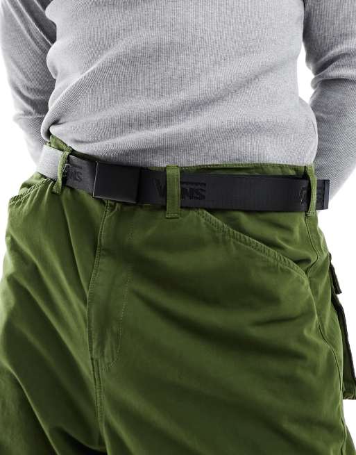 Vans Off The Wall webbed belt in black 