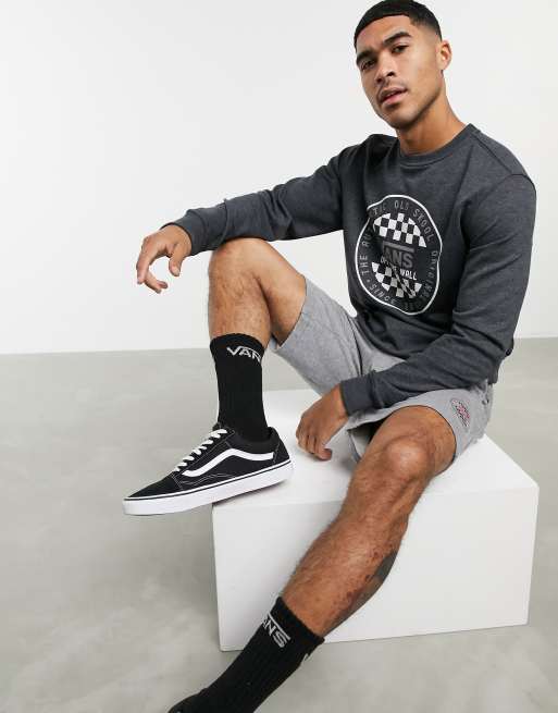 Vans OG Checker fleece in grey
