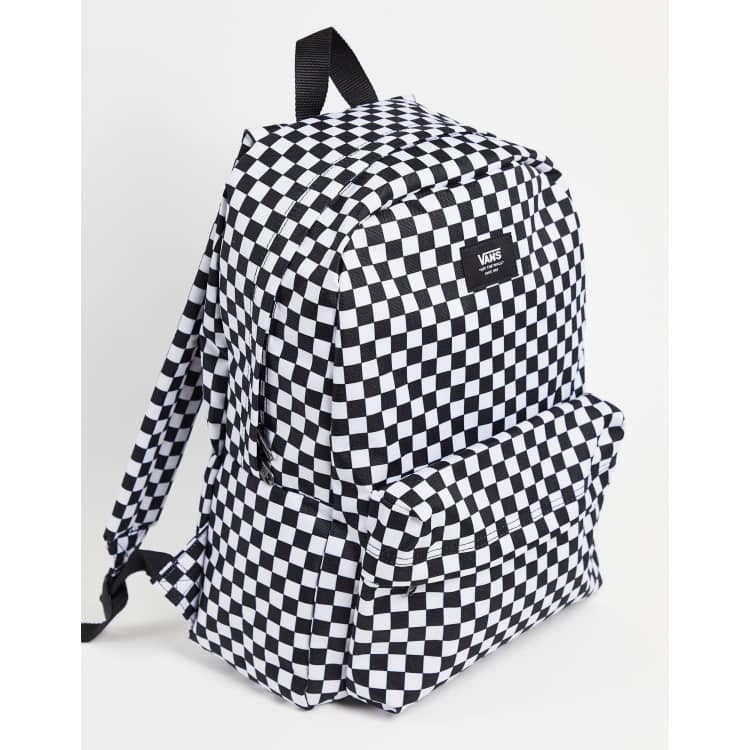 Vans old skool ii best sale black & white checkerboard backpack