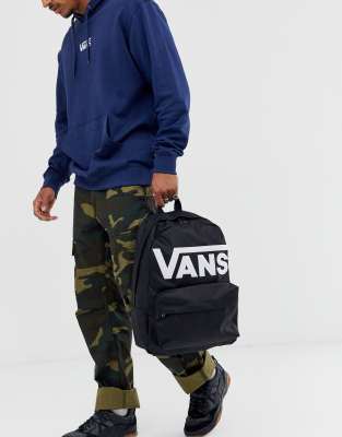 vans black old skool backpack