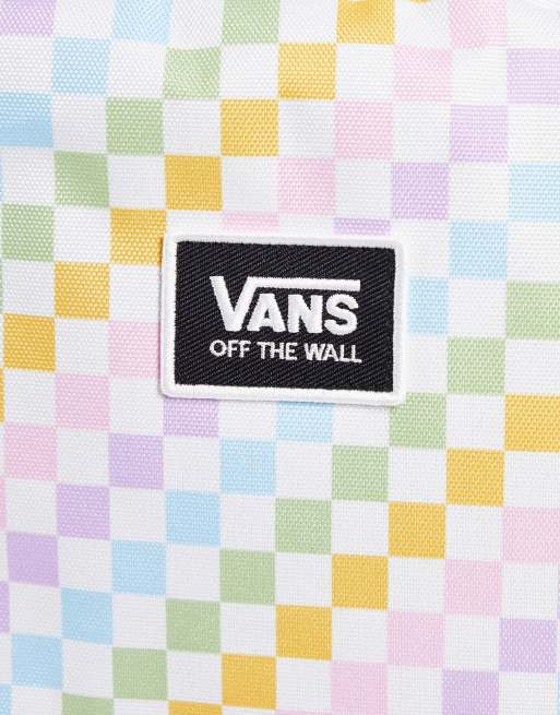 Rainbow checkered best sale vans backpack