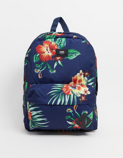 Vans Old Skool backpack in trap floral