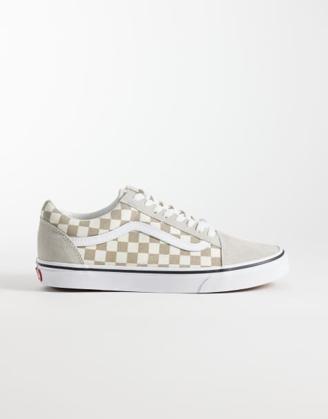 Vans - Old Skool - Baskets à damier - Beige - view 1