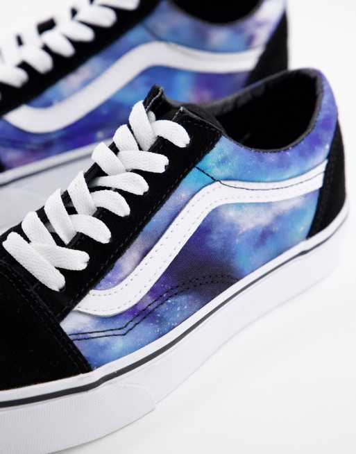 Vans Old Skool Baskets imprim galaxie Noir blanc