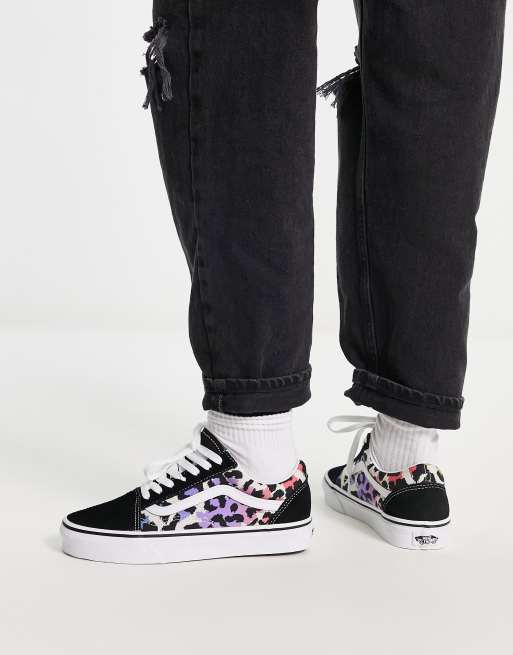 Vans leopard noir outlet paillette