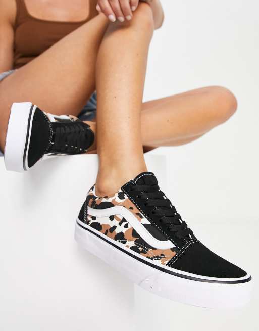 Vans marron on sale et noir