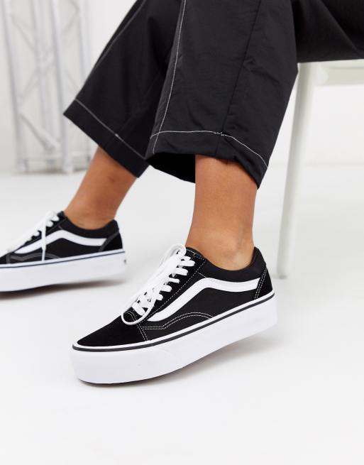 Vans - Old Skool - Baskets à plateforme - Noir