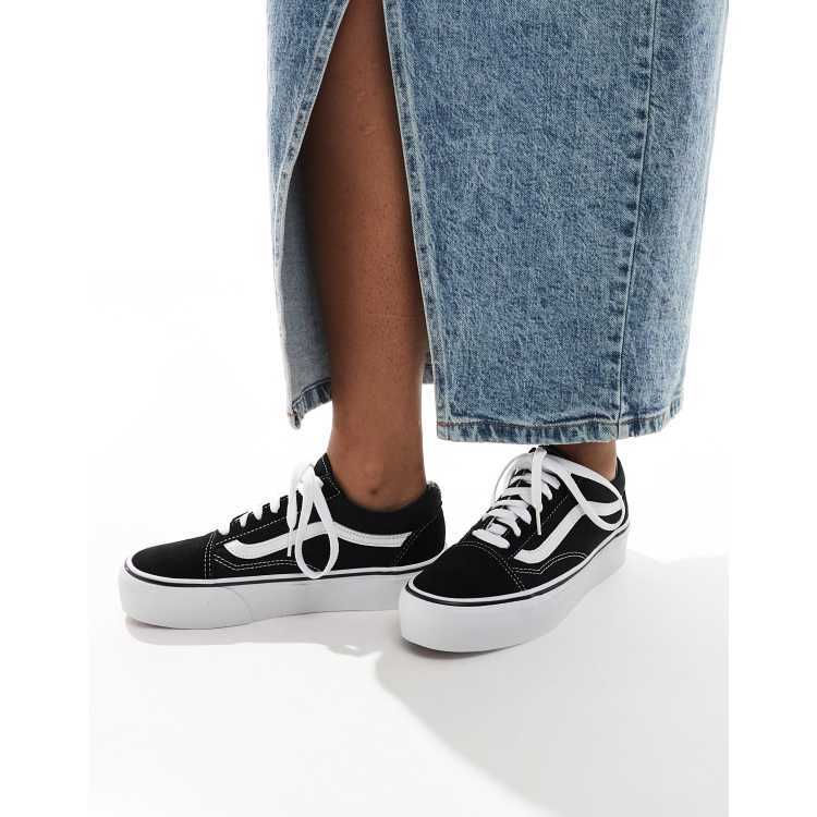 Vans old skool 2025 platform femme pas cher