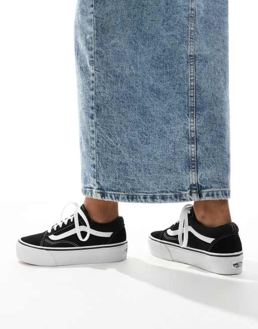 Vans noir plateforme outlet femme