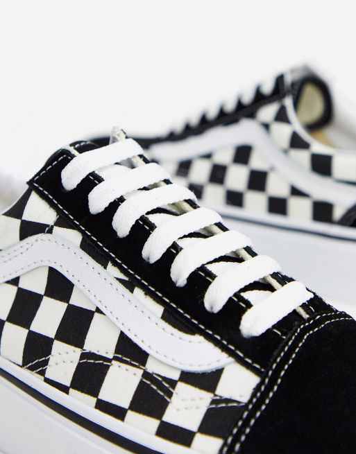 Vans old 2025 skool damier semelle