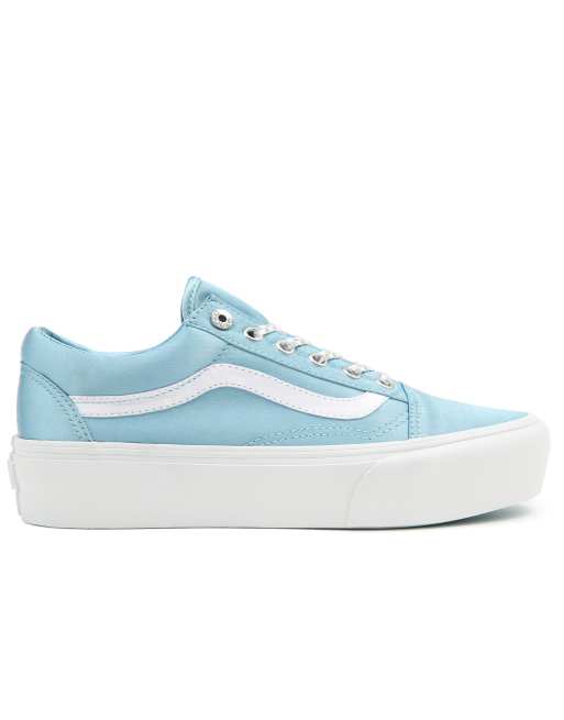 Vans plateforme bleu new arrivals