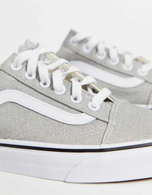 Vans old skool discount argenté