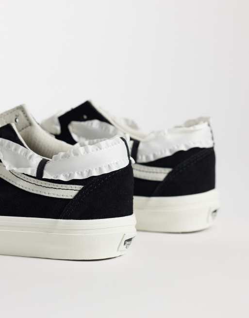 Vans - Old Skool - Baskets avec détails en dentelle - Noir et blanc, 3 de 5