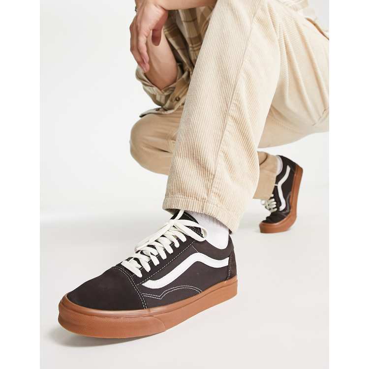 Vans old skool grise semelle outlet marron