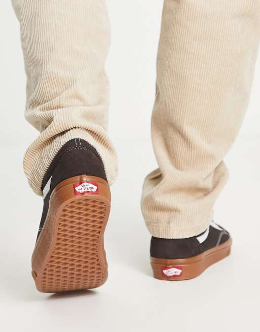 Vans - Old Skool - Baskets avec semelle en caoutchouc - Marron, 2 de 4