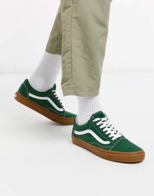 vans verte semelle marron