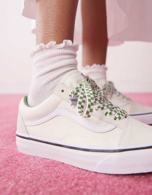 Vans - Old Skool - Baskets - Blanc et vert, 3 de 5