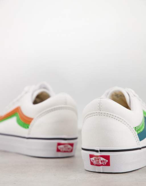 Vans old skool blanche et clearance verte