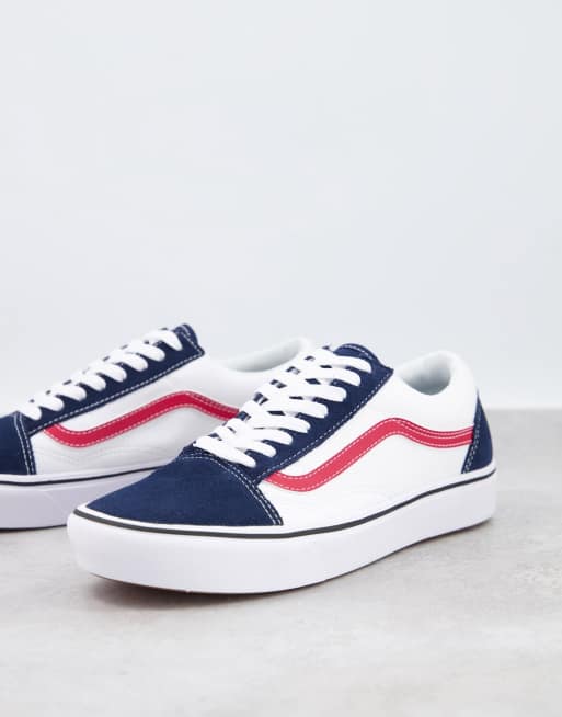 Vans bleu shop et blanc