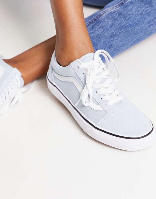 Vans old cheap skool bleu clair