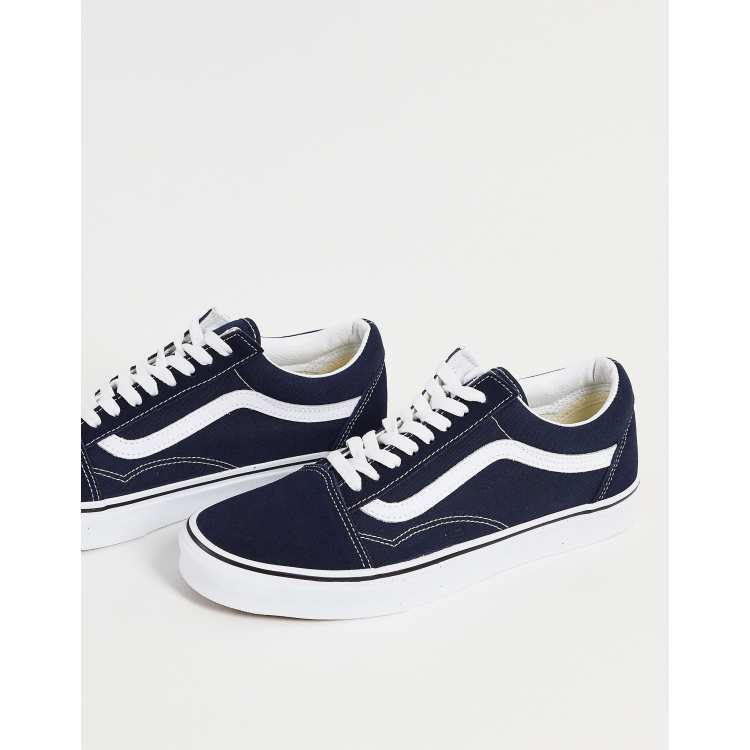 Vans old skool bleu hotsell et noir