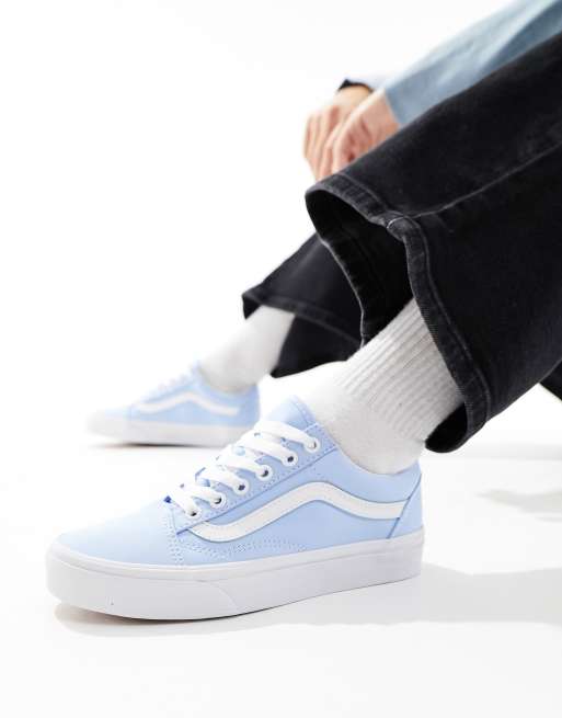 Vans damier bleu discount pastel