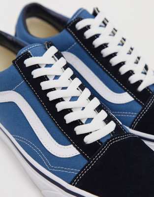 vans old skool bleu et noir