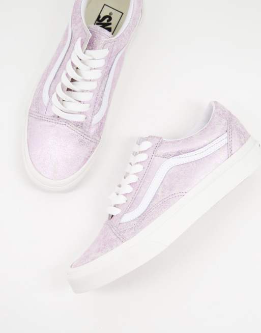 vans old skool rose pale cuir