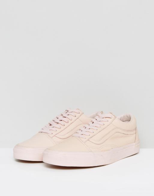 Vans on sale cuir rose