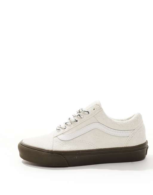 Suede Vans Vans Old Skool Damier Beige VANS Old Skool Pig Suede