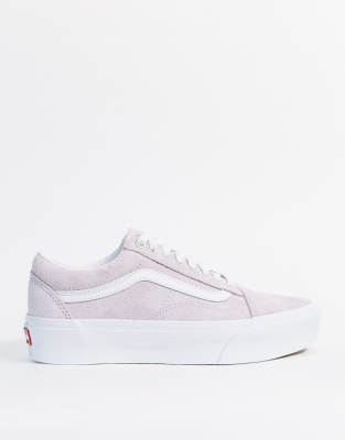 vans old skool baskets à semelle plateforme blanc