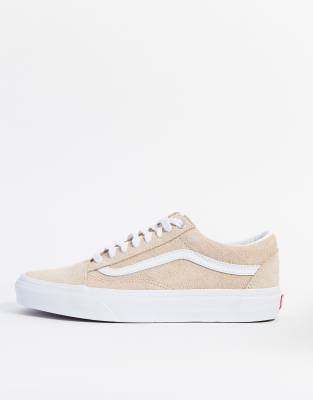 vans en daim beige