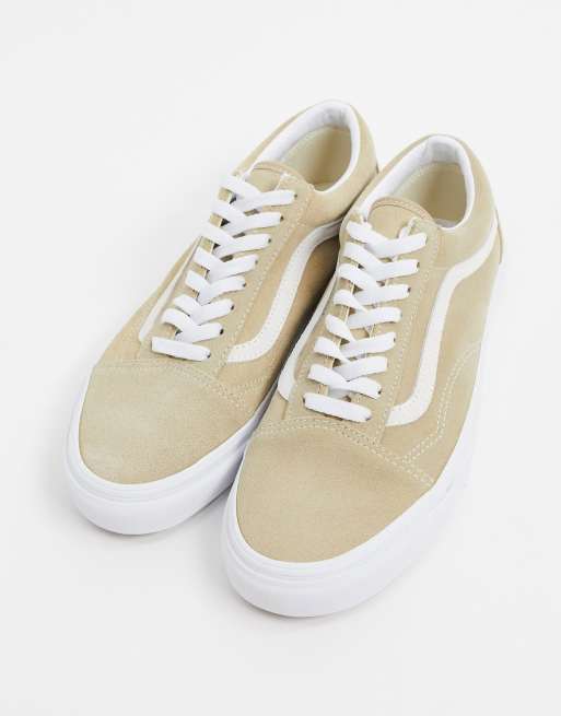 Vans hotsell daim beige