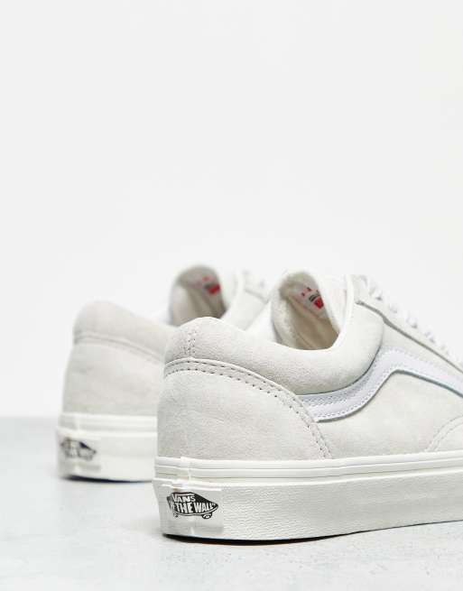 Vans Old Skool Baskets en daim Blanc cass ASOS