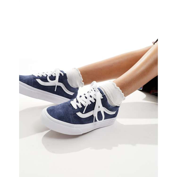 Vans old skool bleu et clearance blanc